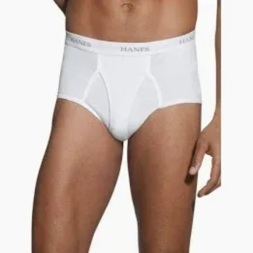 Hanes Briefs 7 Pack Men's White Underwear Comfort Fit